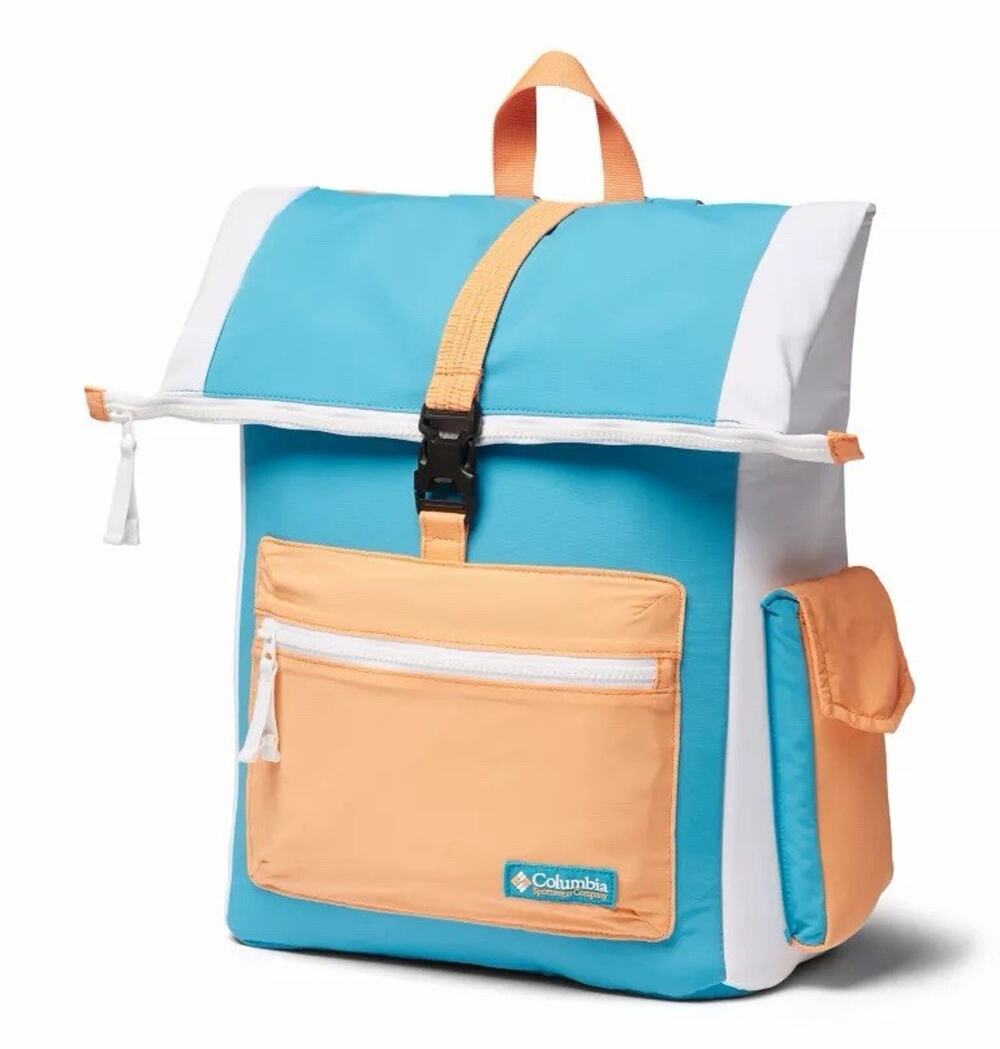 Columbia Popo 22L Urban Backpack Orange Blue 90’s Inspired Water Resistant